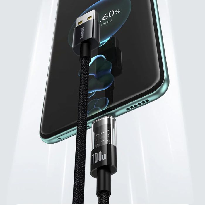 Дата кабель Baseus Gem Fast Charging USB Type-C 100W (2m) (P10373002111) Cluster