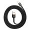 Дата кабель Baseus Cafule Lightning Cable 2.4A (1m) (CALKLF-B) Золотой