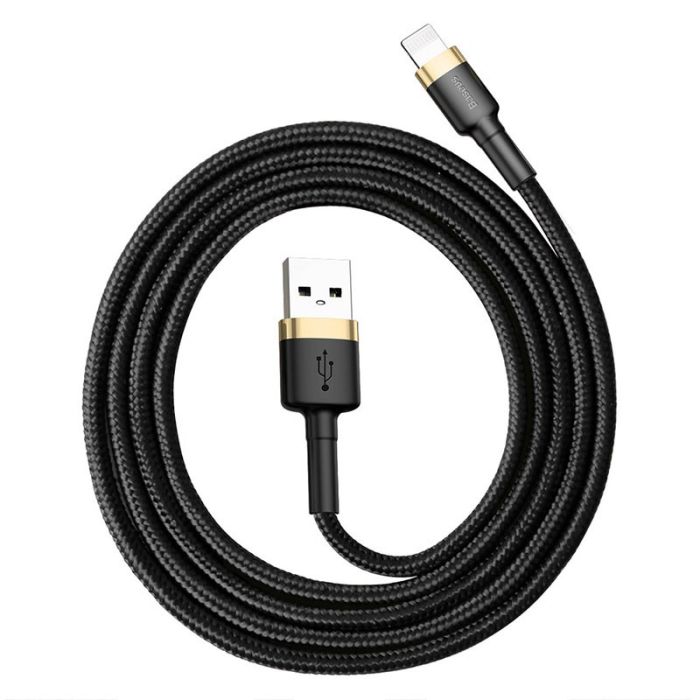 Дата кабель Baseus Cafule Lightning Cable 2.4A (1m) (CALKLF-B) Золотой
