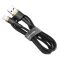 Дата кабель Baseus Cafule Lightning Cable 2.4A (1m) (CALKLF-B) Золотой