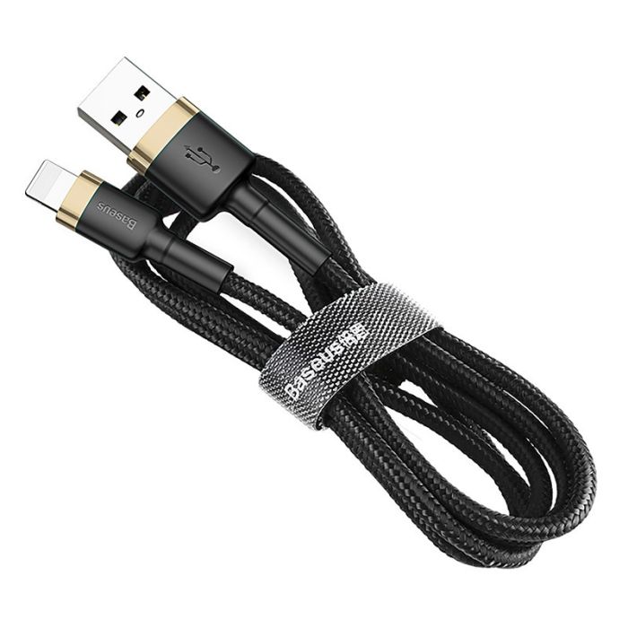 Дата кабель Baseus Cafule Lightning Cable 2.4A (1m) (CALKLF-B) Золотой