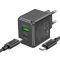 Мережна зарядка Hoco CS14A PD20W+QC3.0 (1USB-A/1C) + Type-C to Type-C Black