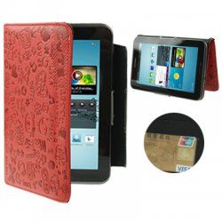 Чохол Samsung Galaxy Tab 2 (7.0) Милашка Red