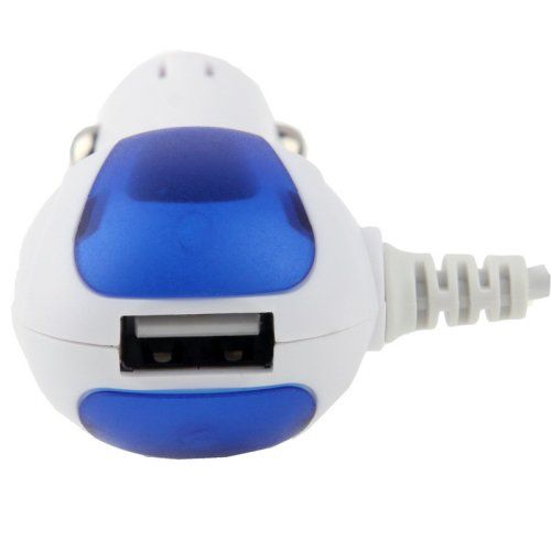 Автозарядка Micro USB+USB вход 1,0А