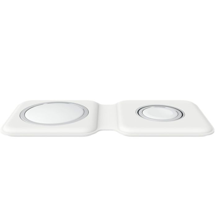 Бездротова зарядка Wireless Charger with Magsafe 2in1 для Apple (AAA) (box) White