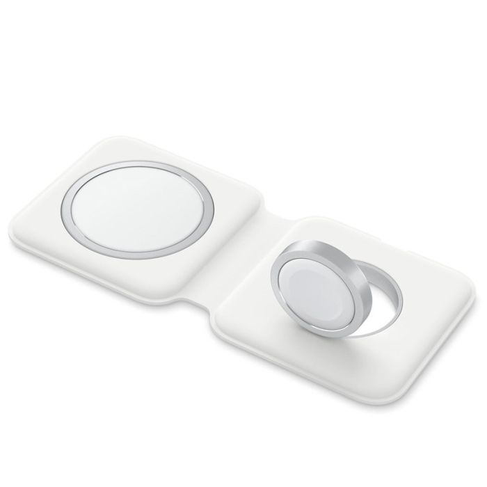 Бездротова зарядка Wireless Charger with Magsafe 2in1 для Apple (AAA) (box) White