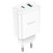 СЗУ Borofone BN4 PD20W+QC3.0 (1USB/1Type-C/3A) Белый
