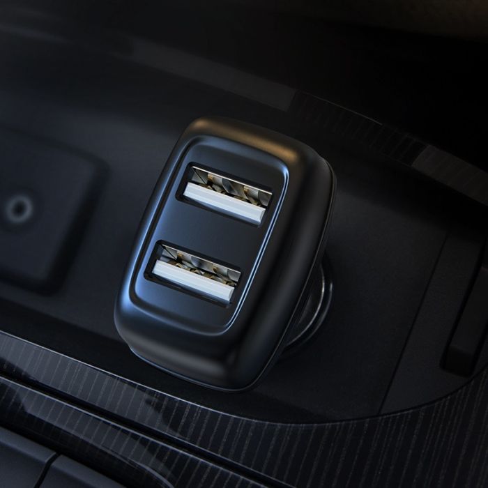 Автомобільна зарядка Hoco Z36 (2USB/2.4A) Чорний