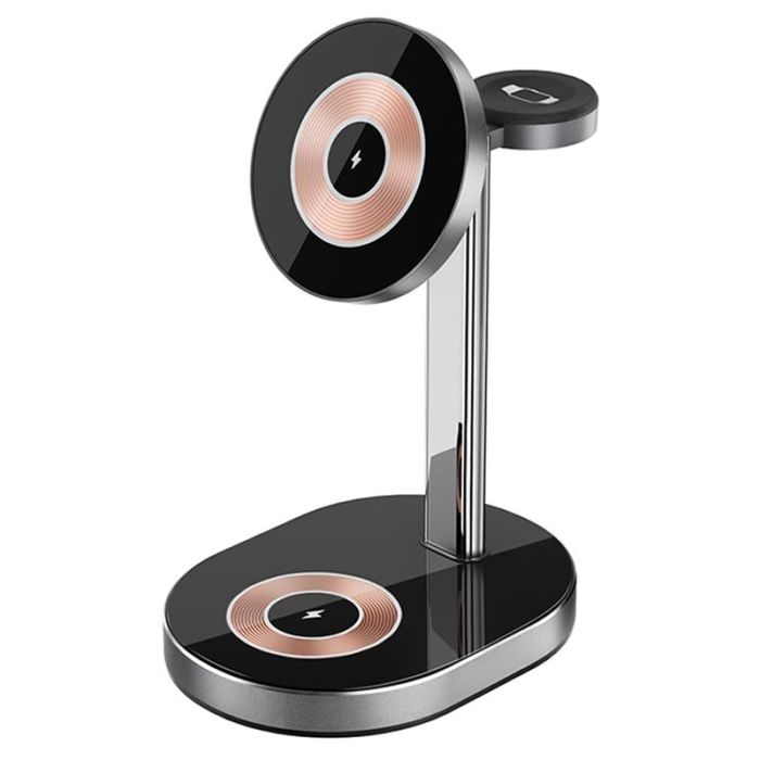 Бездротова зарядка WIWU Wi-W003 3 in 1 Wireless Charger Black