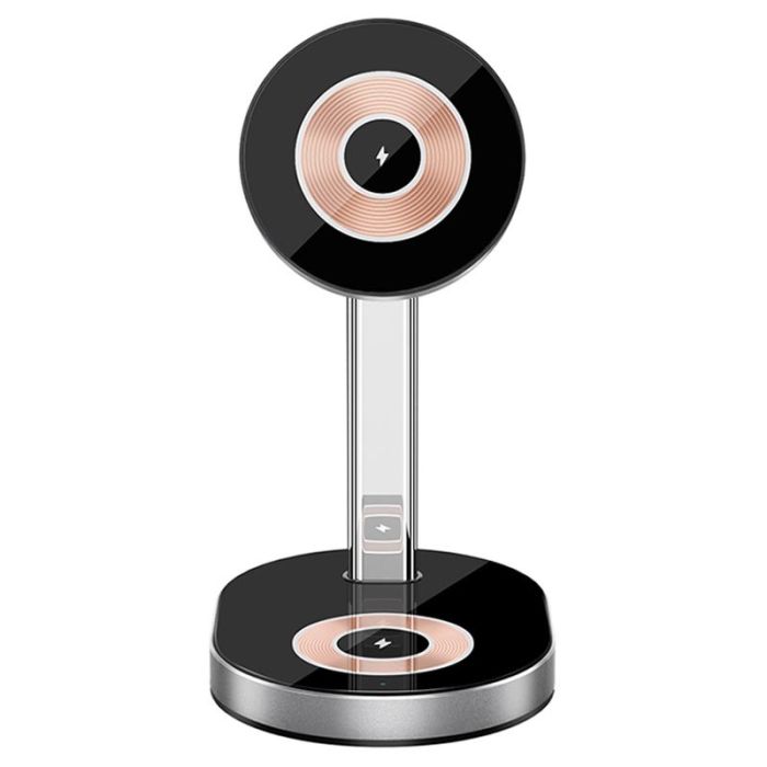 Бездротова зарядка WIWU Wi-W003 3 in 1 Wireless Charger Black