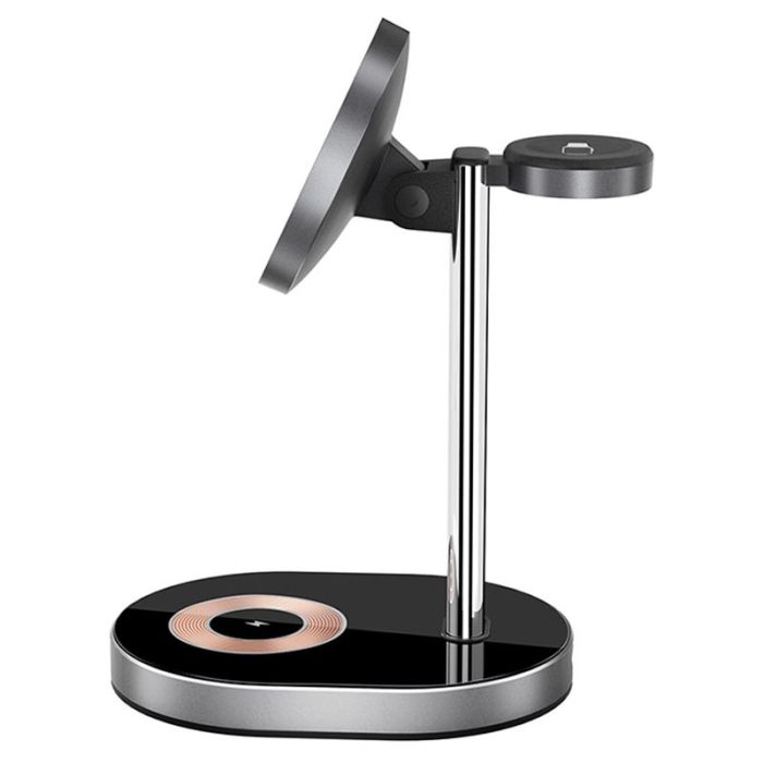 Бездротова зарядка WIWU Wi-W003 3 in 1 Wireless Charger Black