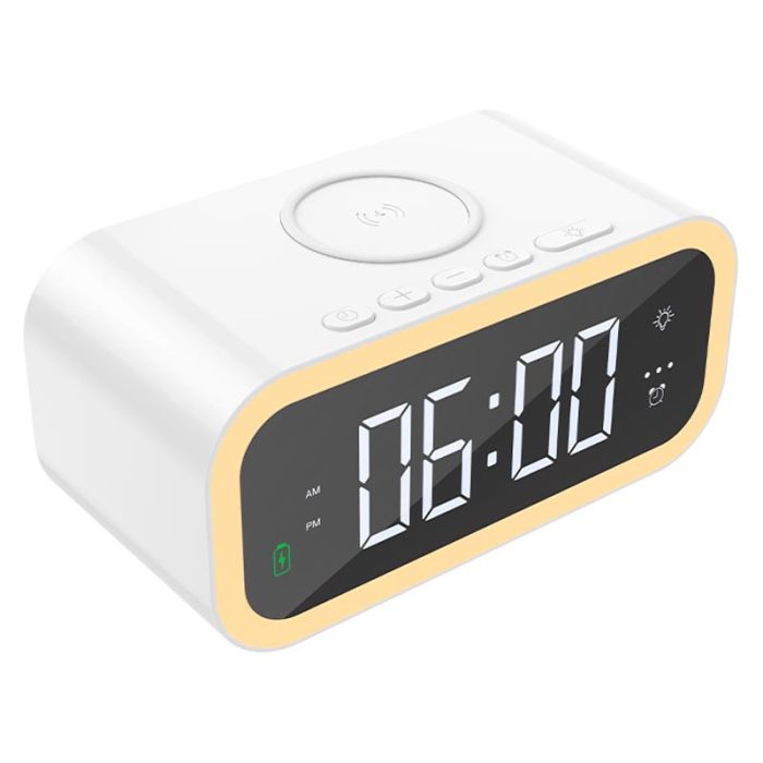 Бездротова зарядка WIWU Wi-W015 2 in 1 Time Wireless Charger White