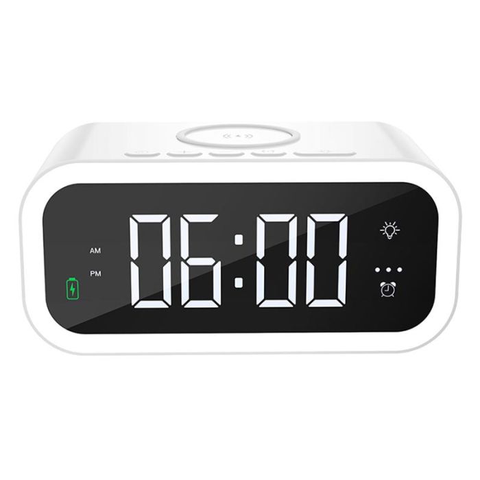 Бездротова зарядка WIWU Wi-W015 2 in 1 Time Wireless Charger White