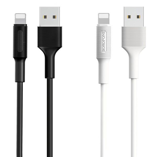 Дата кабель Borofone BX1 EzSync USB to Lightning (1m) Чорний