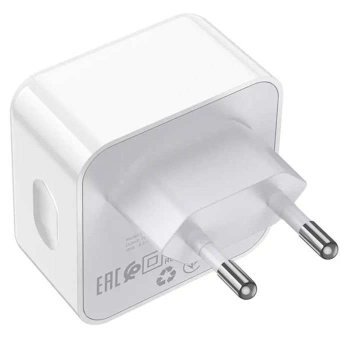 Мережева зарядка Borofone BA76A Source PD35W (2Type-C) White