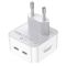 Мережева зарядка Borofone BA76A Source PD35W (2Type-C) White