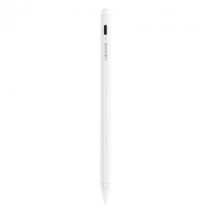 Стілус Usams US-ZB223 Tilt-sensitive Active Touch Capacitive for iPad White