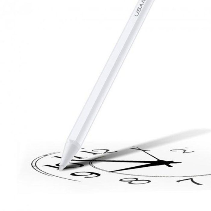 Стілус Usams US-ZB223 Tilt-sensitive Active Touch Capacitive for iPad White