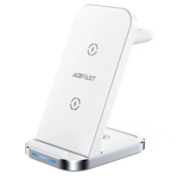 Безпроводова зарядка Acefast E15 desktop 3-in-1 White