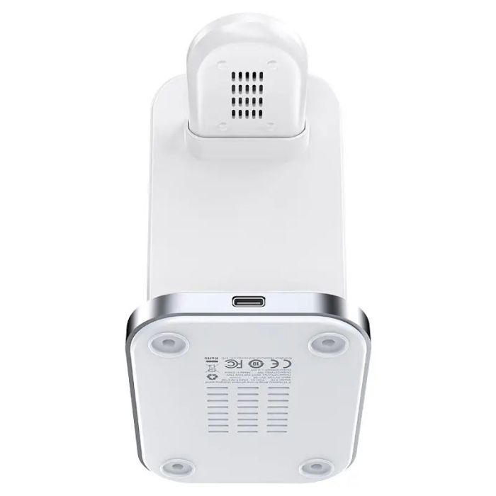 Безпроводова зарядка Acefast E15 desktop 3-in-1 White