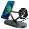 Безпроводова зарядка Acefast E9 desktop 3-in-1 Black