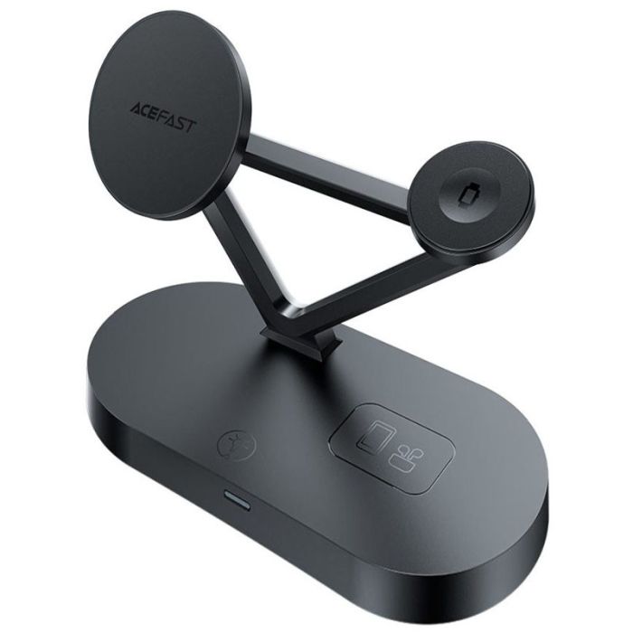 Безпроводова зарядка Acefast E9 desktop 3-in-1 Black