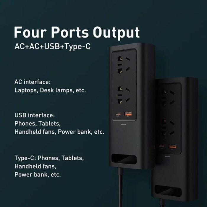 Автомобільна зарядка Baseus інвертор In-car Inverter 150W (220V CN/EU) (CRNBQ-A01) Black