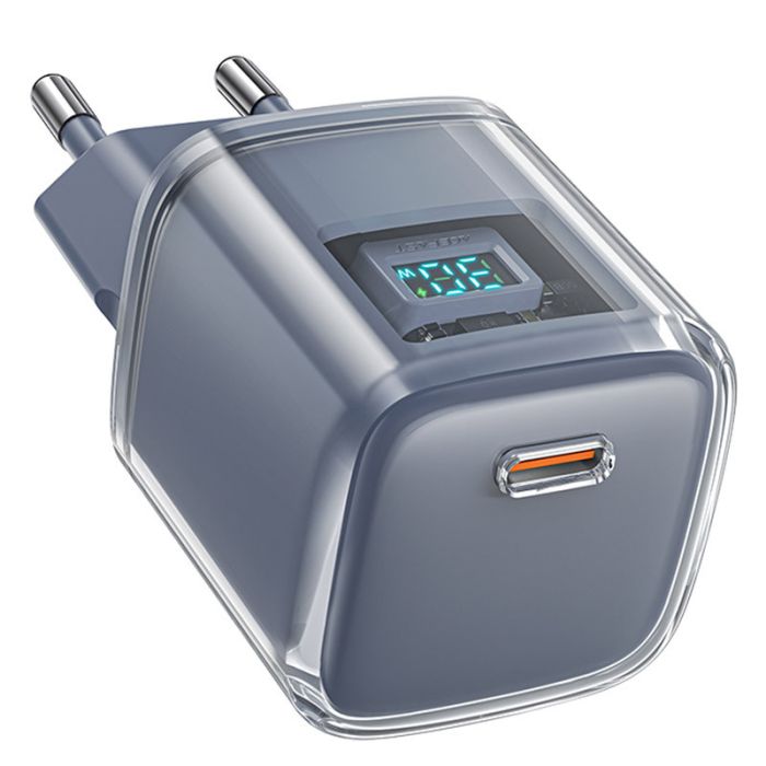 Мережеве заряджання Acefast A53 Sparkling series PD30W GaN (USB-C) Mica
