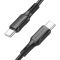 Дата кабель Borofone BX80 Type-C to Type-C 60W (1m) Черный