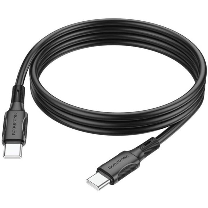 Дата кабель Borofone BX80 Type-C to Type-C 60W (1m) Черный