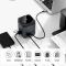 Бездротова зарядка HUB WIWU Wi-W025 Cube 9in1 USB-C Gray