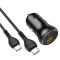 Автомобільна зарядка Hoco NZ5 Smooth road PD30W + QC3.0 + Type-C to Type-C Чорний