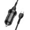 Автомобільна зарядка Hoco NZ5 Smooth road PD30W + QC3.0 + Type-C to Type-C Чорний
