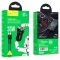 Автомобільна зарядка Hoco NZ5 Smooth road PD30W + QC3.0 + Type-C to Type-C Чорний