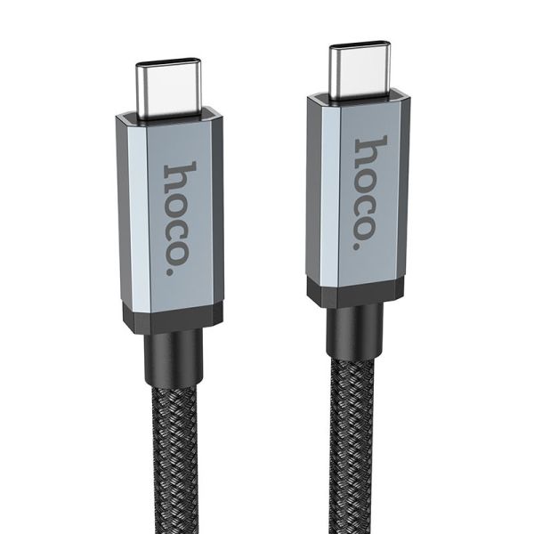 Дата кабель Hoco US06 Type-C to Type-C 100W USB3.2 20Gbps (2m) Black