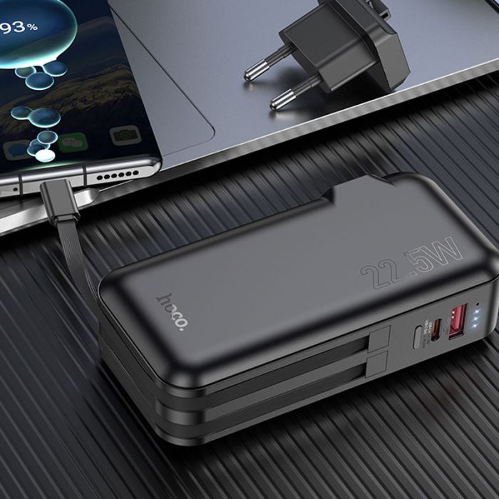 Портативное ЗУ Power Bank Hoco J126 Travel 22.5W+PD20W 10000 mAh Black