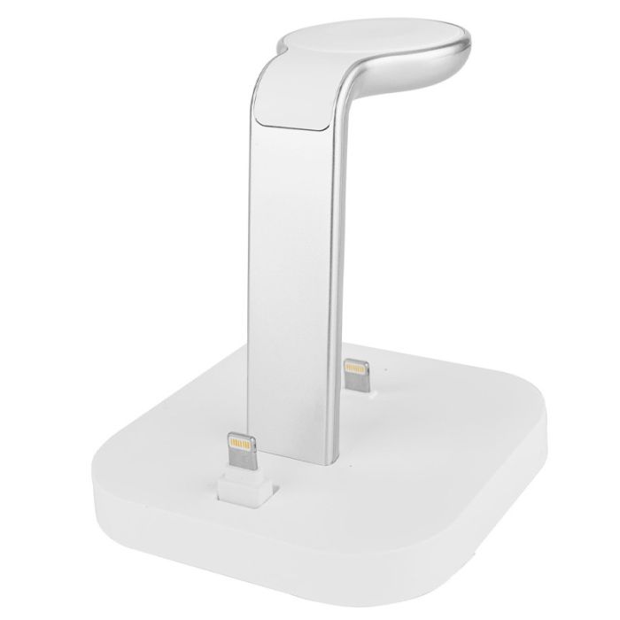 Бездротова зарядка Hoco CW43 Graceful 3-in-1 White