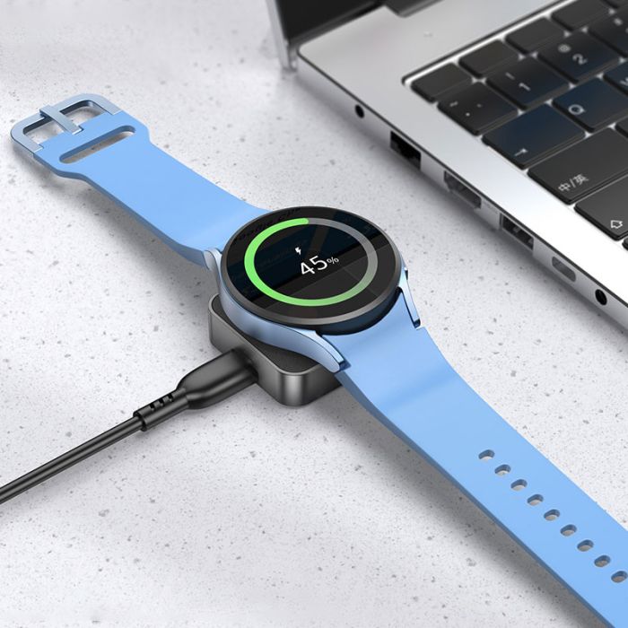 Бездротове заряджання Hoco CW56 Wireless charger for Samsung Watch Silver