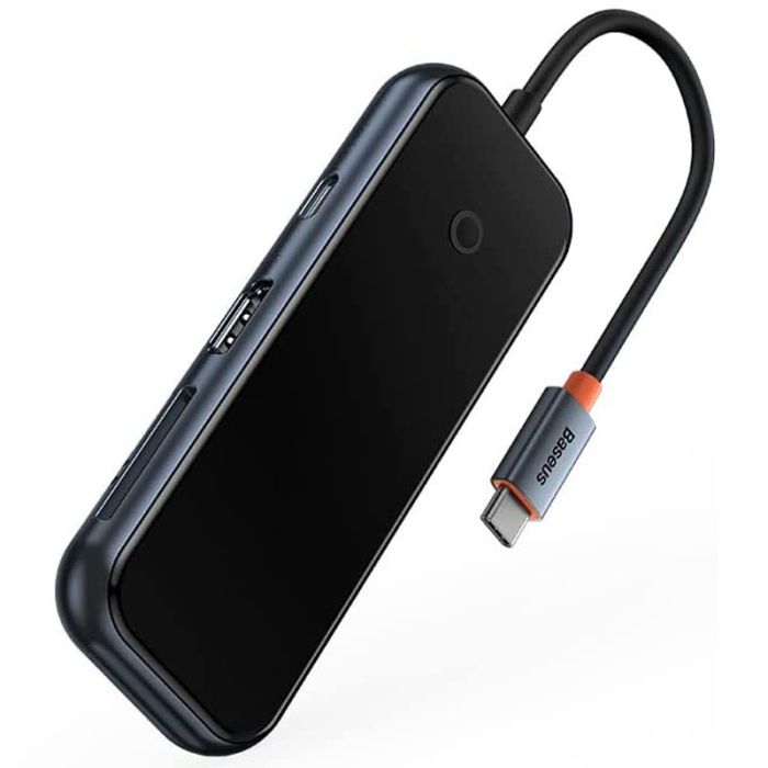 Переходник Baseus Hub AcmeJoy 7-Port Type-C (HDMI*1+USB3.0*2+USB2.0*1+Type-C PD&Data*1+SD/TF) (WKJZ) Dark