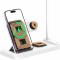 Бездротова зарядка Usams US-CD195 15W 4in1 Wireless Charging Holder With Table Lamp White