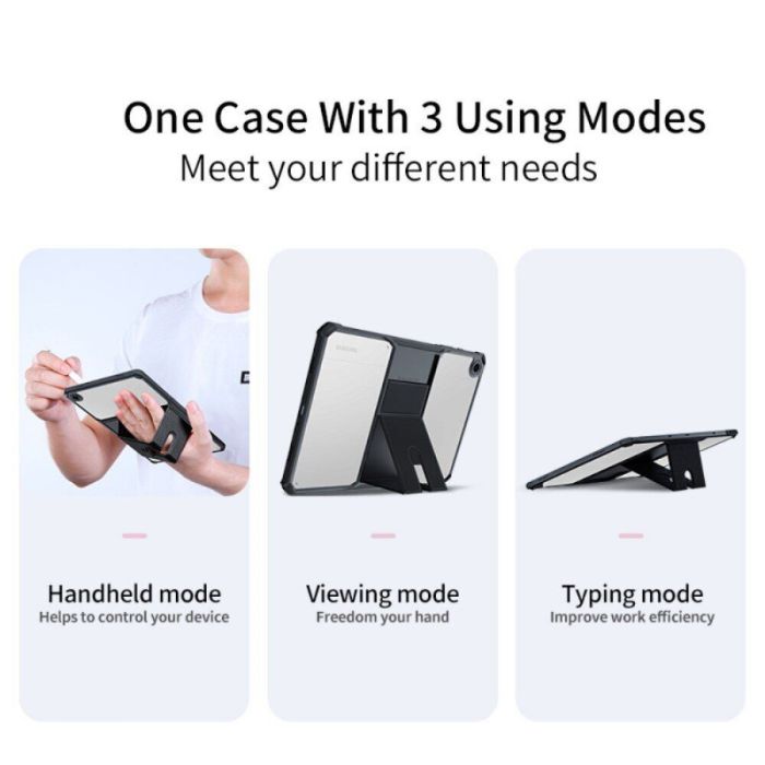 Чохол накладка з підставкою HunDD з посиленими кутами для Samsung Galaxy Tab A9+ (11'') Чорний