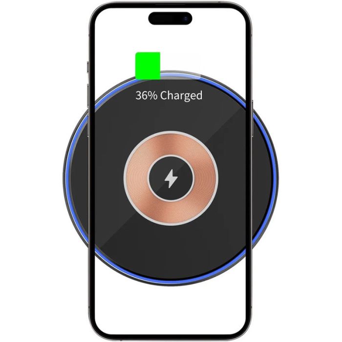 Бездротова зарядка WIWU Wi-W013 15W wireless charger Black