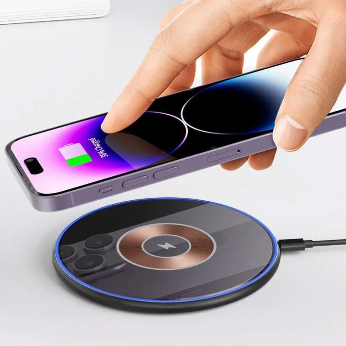 Бездротова зарядка WIWU Wi-W013 15W wireless charger Black