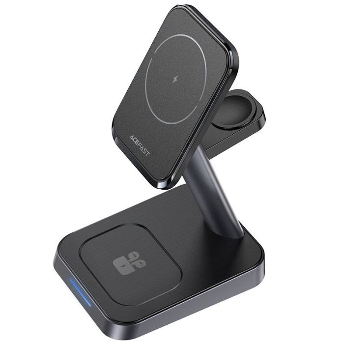 Бездротова зарядка Acefast E3 3-in-1 (with MagSafe) Black