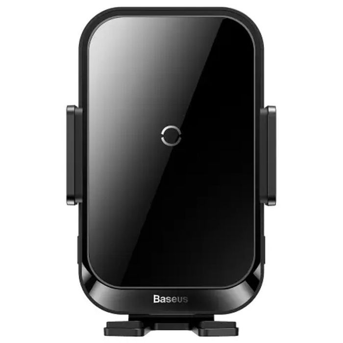 Автоутримувач із бездротовою зарядкою Baseus Halo Electric Wireless Charging Car Mount 15W (SUDD000001) Black