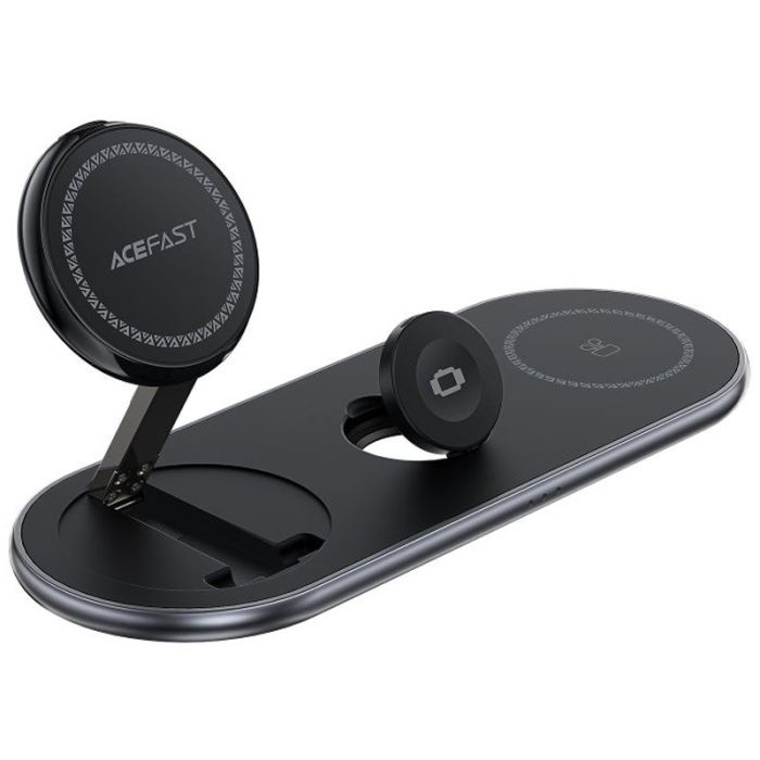 Бездротове заряджання Acefast E19 Qi2 desktop 3-in-1 Black