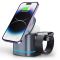 Беспроводная зарядка WIWU Wi-W024 3 in 1 Wireless Charger Grey