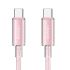 Дата кабель USAMS US-SJ660 Type-C to Type-C PD100W Cloud Series (1.2m) Pink