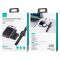 Бездротова зарядка Usams US-CD190 15W 3in1 Black