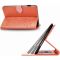 Шкіряний чохол Art Case з візитницею для Samsung Galaxy Tab S7 Помаранчевий